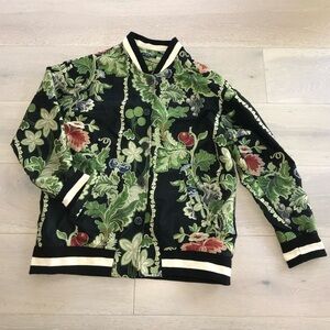 Citron Santa Monica Embroidered jacket cardigan sz small S